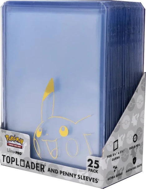 Ultra Pro 25 Ct. Pikachu Top Loader & Penny Sleeves Bundle