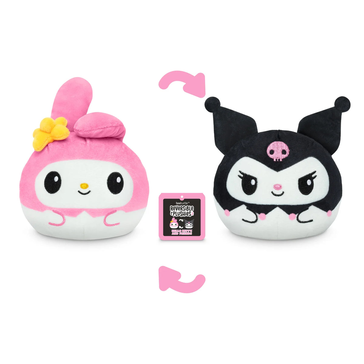 Sanrio My Melody & Kuromi Reversible Plushie 4"