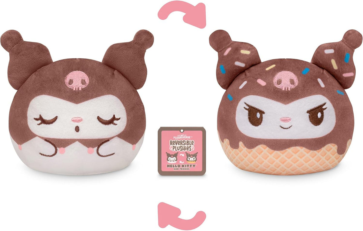 Sanrio Kuromi Ice Cream Reversible Plushie 4"