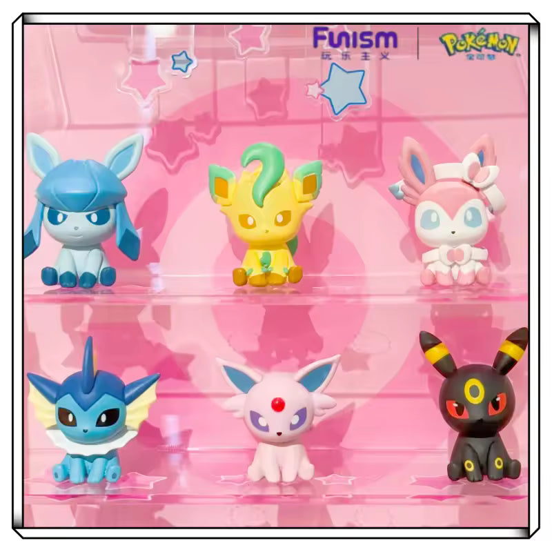 Funism Palm Sized Eeveelutions Blind Figurine Box with Poke Ball