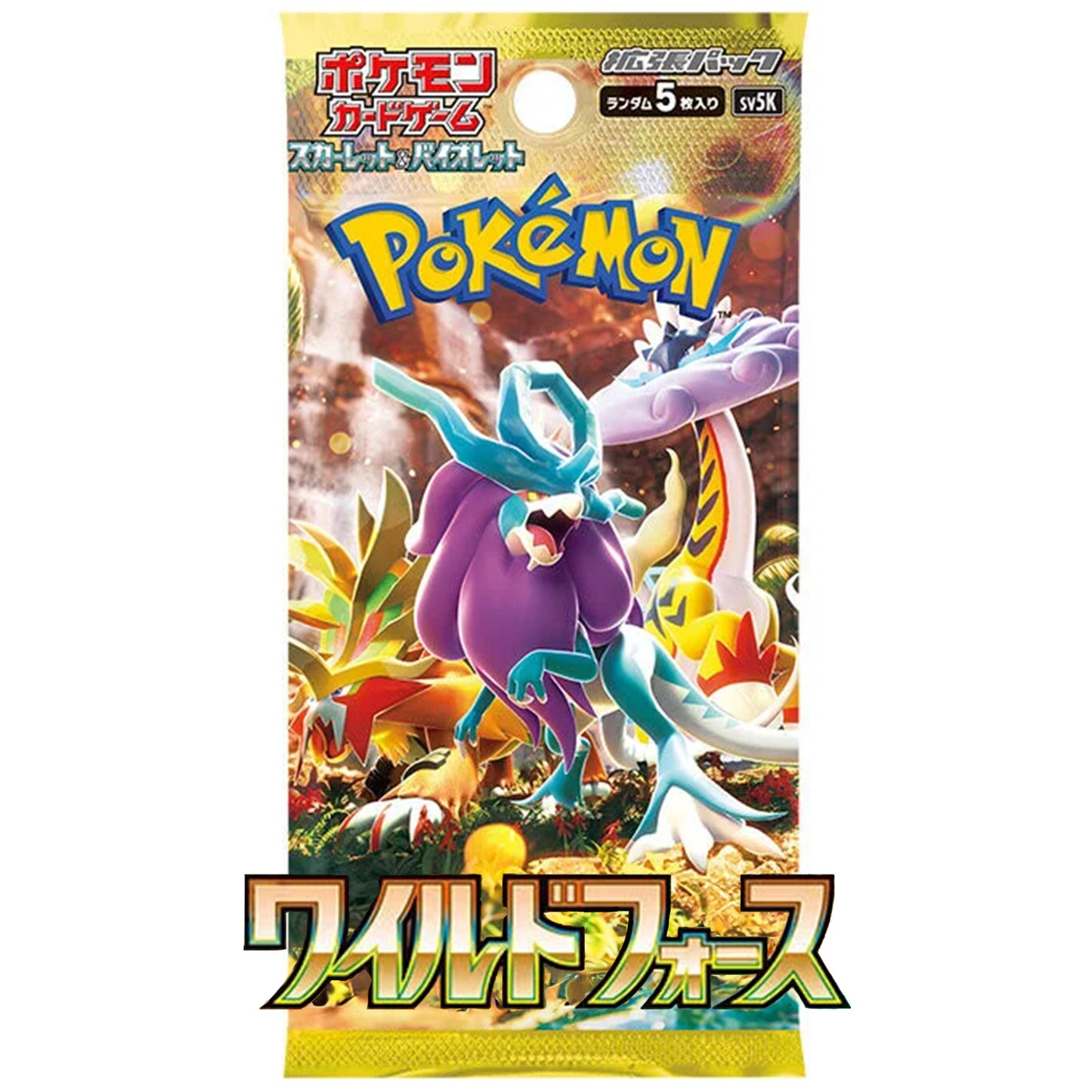 Wild Force Japanese Booster Pack (5 Cards Per Pack)