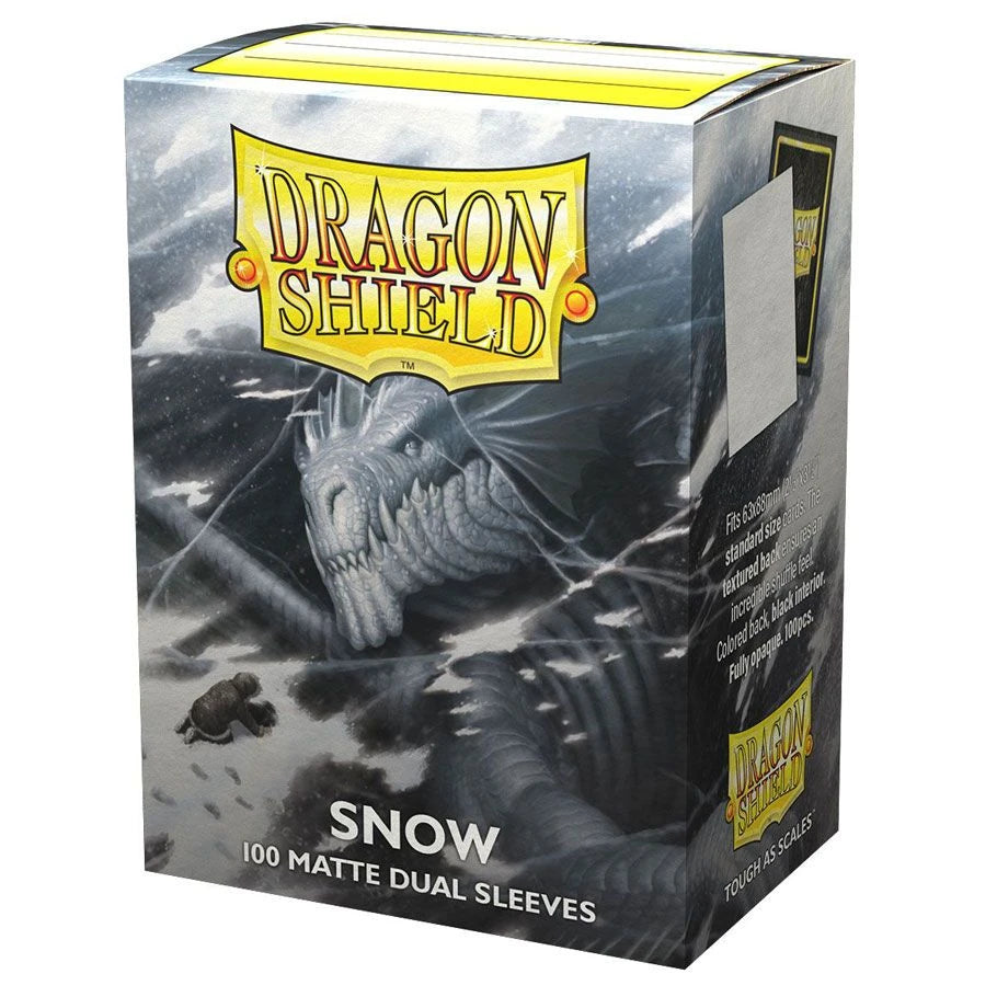 Dragon Shield Snow 100 Matte Dual Sleeves