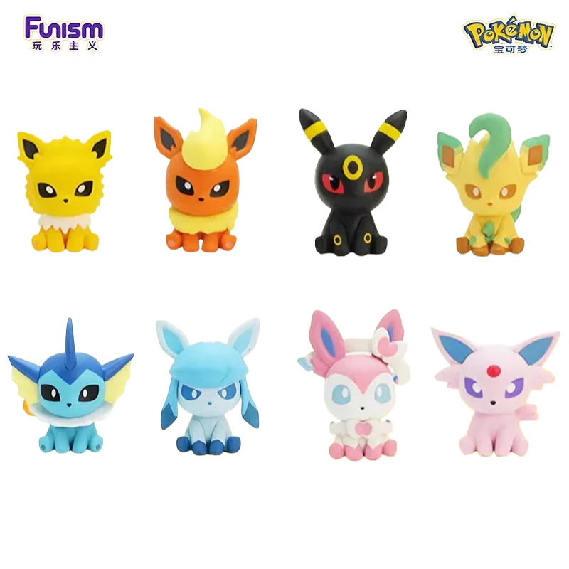 Funism Palm Sized Eeveelutions Blind Figurine Box with Poke Ball